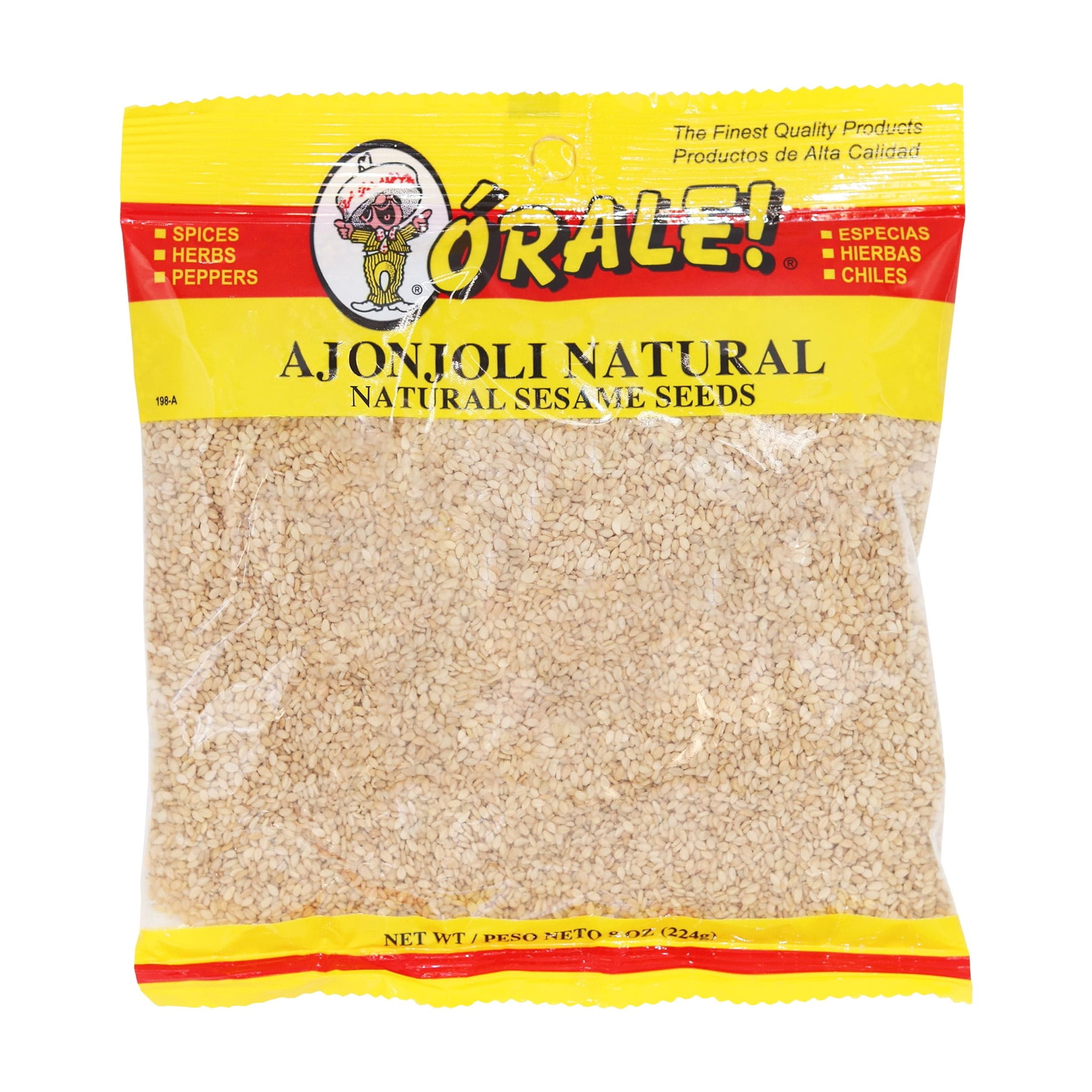 (3 pack) Orale! Natural Sesame Seeds, 8.0 oz