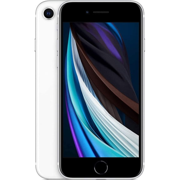 Restored Apple iPhone SE - Consumer Cellular - 128GB White (Refurbished)