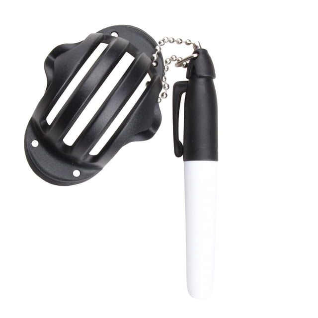 Stylo de Golf Set Line, Draw Putter Ball Marque Stylo Court Noir et Bleu Dessin Stylo Marqueur Stylo