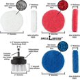 thumbnail image 5 of Cleaning - Drill Brush Power Scrubber Pads - Scrub Brush - Scouring Pads - Refrigerator - Range Hood - Oven Rack - Kitchen Sink - Bathroom - Shower Cleaner - Bathtub - Bathroom Sink - Vinyl Flooring, 5 of 8