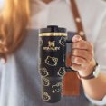 thumbnail image 4 of Hello Kitty Vaso Stanley aislado genérico, 1 juego de vaso de 40 onzas con asa y tapa de popote, taza aislada reutilizable de acero inoxidable para botella de agua, vaso de 40 onzas con asa, 4 of 4