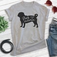 thumbnail image 2 of Pug Mama T-shirt, Unisex Women's Shirt, Pug Owner, Best Dog Mama Gift, Heather Gray, Small, 2 of 6