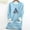 Light Blue, variant on asdoklhq Christmas Fall Tops for Women 2025 Women's Thick Fleece Sweatshirt Long Sleeve Print Velvet Warm Round Neck Underwear Black L
