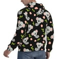 thumbnail image 3 of Hoodies for Men - Pink Tulip Gray Koala Long Sleeve Comfrt Men'S Fashion Hoodies & Sweatshirts, Sweatshirts for Men Hoodies Pullover Clothing Clothes with Pouch, 3 of 7