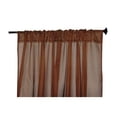thumbnail image 2 of Cortina Deco 140 x 210 cm Organza con Canal Chocolate, 2 of 2