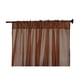 thumbnail image 2 of Cortina Deco 140 x 210 cm Organza con Canal Chocolate, 2 of 2