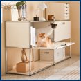 thumbnail image 3 of Gabinete de almacenamiento, armario, gabinete Haller, módulo de estante de almacenamiento, muebles modulares de bricolaje, tablero de metal de acero inoxidable, 3 of 4