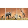 thumbnail image 2 of Savannah Wildlife Panorama - African Canvas Art Print, 2 of 3