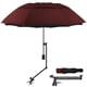 thumbnail image 1 of Paraguas de golf HOBVO UPF 50+ con pinza ajustable, color vino, 110 cm, 1 of 8