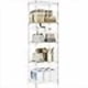 thumbnail image 2 of M MZG Estante de 5 Niveles - Estantes de Almacenamiento de Metal Resistente con Patas Niveladoras Ajustables, Unidad de Estantería de Gran Capacidad para Cocina, Despensa, Oficina (Cromo, 5 Niveles,, 2 of 8