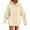 Beige, variant on XIAONU Womens Hoodies Halloween Ghost Letter Print Drawstring Hooded Sweatshirt Long Sleeve Pocket Pullover Hoodie