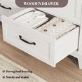 thumbnail image 4 of 47 in Wide Dresser for Bedroom with 6 Drawers, Drawer Dresser with Storage Freestanding, Wooden Closet Storage Chest for Living Room, Bedroom, Entryway, White, 4 of 7