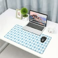 thumbnail image 6 of Kdxio Blue and White Squares Print Large Gaming Mouse Pad,Non-Slip Base,Water Resist Keyboard Pad for Gamer,Office & Home,29.5 x 15.8 in, 6 of 9