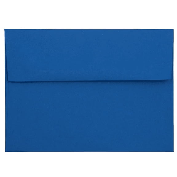 JAM Paper A7 Envelopes, 5 1/4 x 7 1/4, Dark Blue, 25/Pack
