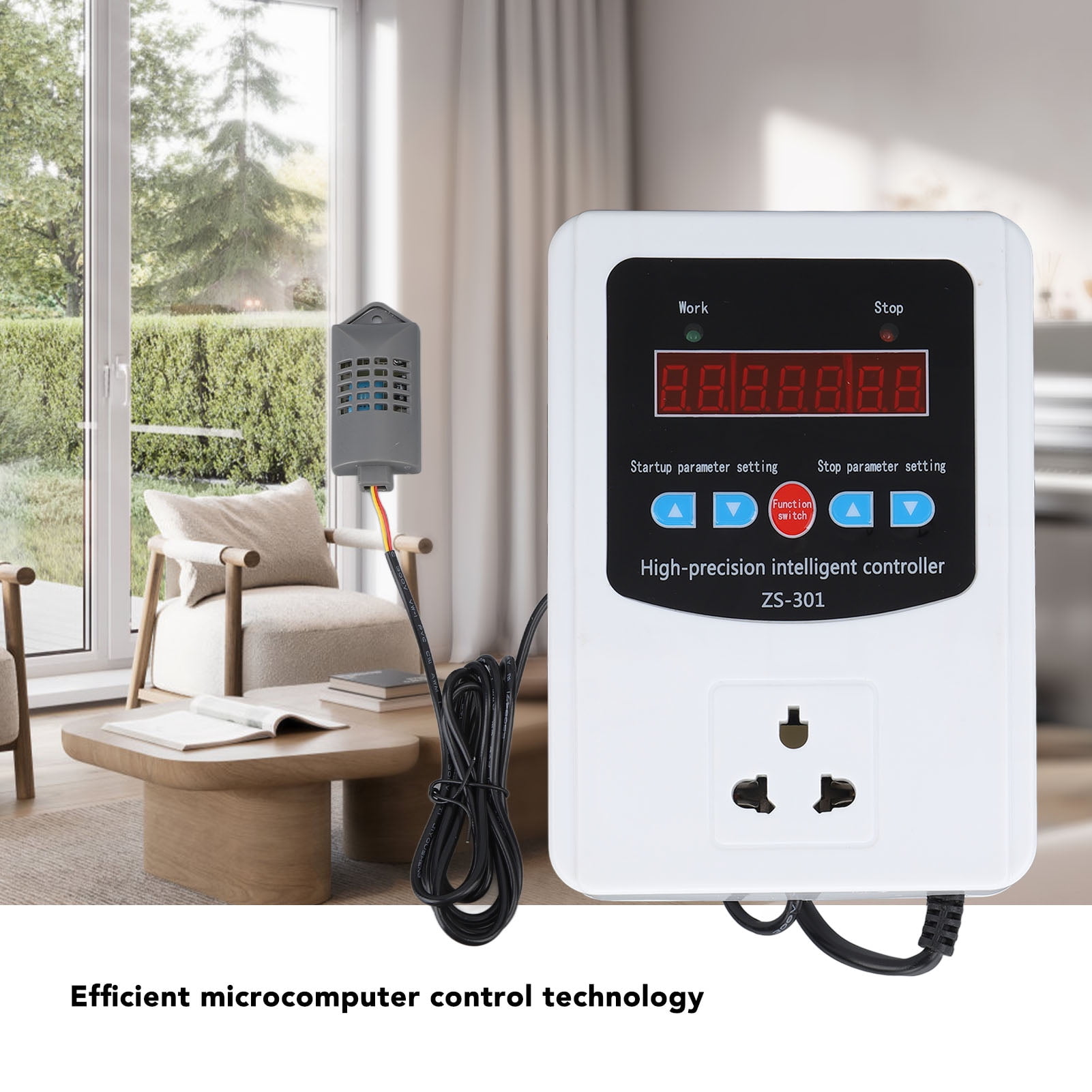 Nieyigj 1500W Digital Humidity Controller with LCD Display, AU Standard 220V Humidistat for Greenhouse and Home Farm, 5.5 x 3.9 x 1.7 inches / 14 x 9.8 x 4.2 cm
