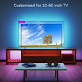 thumbnail image 2 of HAMLITE TV LED Backlight 8.2Ft Led Light for TV 32-60 Inch Monitor Backlight HDTV Wall Mount Stand Work Space Gaming Room Decor LED Bias Ambient Mood Lighting Kit, 2 of 5