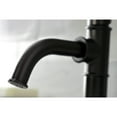 thumbnail image 4 of Kingston Brass KSD2825KL Whitaker One-Handle Single-Hole Bathroom Faucet with Deck Plate and Push Pop-Up Drain, Oil Rubbed Bronze, 4 of 7