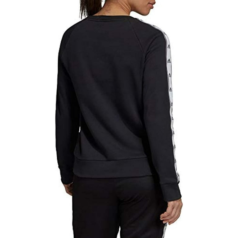 Adidas women's tiro hotsell tape crewneck sweatshirt