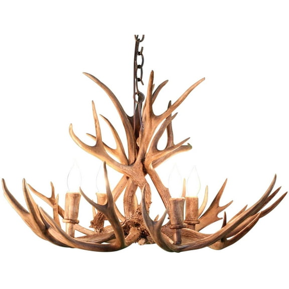 Premium Handmade Bleached Antler Chandelier USA