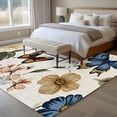 thumbnail image 4 of Spring Vintage Area Rugs 5x7 ft Red Blue Beige Flower Butterfly Oil Painting Washable Rug Non Slip Indoor Carpet Absorbent Floor Mat for Living Room Bedroom Dining Room, 4 of 9