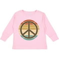 thumbnail image 3 of Inktastic Retro Peace Sign Sunset Boys or Girls Long Sleeve Toddler T-Shirt, 3 of 5