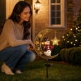 thumbnail image 4 of Solar Crescent Moon Snowman Christmas Garden Stake Light Ornament for Christmas Outdoor Decorations, 4 of 7