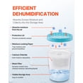 thumbnail image 4 of VEVOR Moisture Absorber Bucket,2 Packs 16.2 oz Hi-Capacity Moisture Absorber Bucket with 800ml Storage Area & Reusable Outer Bucket for Long-Term Use,Fragrance Free Moisture Absorber for Fresher Air, 4 of 9