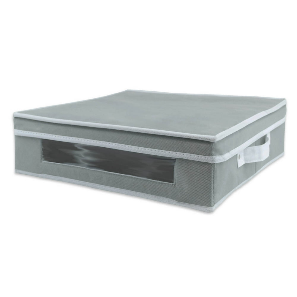 DII Large Plate Storage Bin with Separators for Protecting or