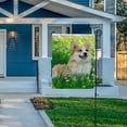 thumbnail image 7 of SKYSONIC Pembroke Welsh Corgi on Green Grass Double-Sided Printed Garden House Sports Flag 28x40in Polyester Decorative Flags for Courtyard Garden Flowerpot, 7 of 7