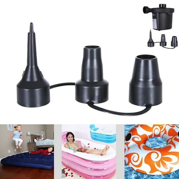 Air Pump Replacement Nozzles, 3 Pack Heavy Duty Inflatable Pump Nozzles Head, Air Pump Inflator Adaptor Accessory for Partial Air Bed, Air Mattress etc, Multisize