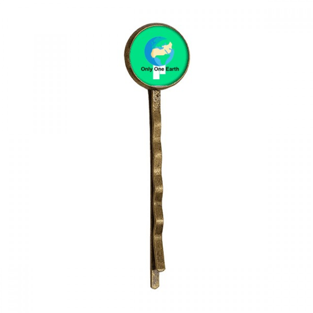 Terre Protéger l'Environnement Protéger Rétro Cheveux en Métal Bobby Pin Headwear