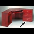 thumbnail image 3 of Corner Office Desk Unit 4 Drawer Cherry Stain Poplar 30 in. Renovators Supply, 3 of 3