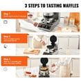 thumbnail image 6 of Commercial Round Waffle Maker 1300W, Rotatable & Non-Stick, 120V - Create Perfect Waffles Easily, 6 of 6