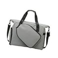 thumbnail image 4 of lacooooppia Badminton Bag Portable Versatile Tournament for Adult Waterproof Racket Bags with A Removable Adjustable Adjustable Road Table Tennis Bag Gray, 4 of 8