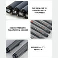 thumbnail image 4 of Water-Based Fine Liner Pens, Set of Black Ink Drawing Pens for Sketching, Art, and Illustration, Quick-Drying Smudge-Proof Pens for Artists, Students, and Office Use, Assorted Sizes, 4 of 9