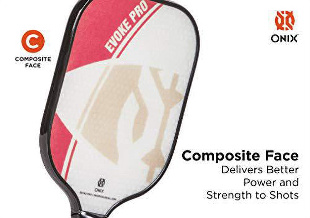 Onix Evoke Pro Pickleball Paddle, Red