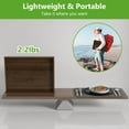thumbnail image 7 of Bed Tray Table Folding Legs with Handles Groove Breakfast Food Tray for Sofa, Bed, Eating, Drawing, Platters Serving Lap Desk Snack Tray, Bamboo Breakfast Trays, Bed Trays, Serving Trays, 7 of 7