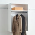 thumbnail image 6 of Klair Living Devi White Wall Mounted Walk in Wood Closet System, 6 of 13