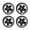 Black, variant on Kokiya 4 Pieces 1.3 Inches Beadlock Wheel Rim for FMS Ascent-18 1: 18 RC Car Sturdy Red