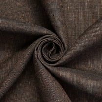 7 oz Yarn Dyed Two-Tone Linen Hypoallergenic 60” Fabric By The Yard - Brown / Black (1 Yard)