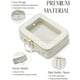 thumbnail image 5 of Set de estuches de maquillaje Popvibe, neceser de viaje, blanco transparente, 5 of 8