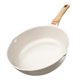 thumbnail image 1 of DOXASIK Sartenes Antiadherentes, Sart&eacute;n de chef de Piedra de Granito,Sartenes de Ceramica con Mango de Baquelita Bateria de Cocina (Blanco, 24cm), 1 of 7