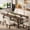 Brown - 2.2 meters, variant on 78.74 Inch Extra Large Industrial Dining Table, Heavy Duty Metal Legs Rectangular Kitchen & Conference Table Seats 8-10