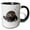 Black/White, variant on 3drose, Usa, Wy, Yellowstone Np. Two Northern River Otters Curl up on the Ice, 11oz Two-tone Yellow Mug