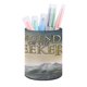 thumbnail image 1 of Leyenda del Buscador Aventura-theme Cylinder Pen Holder Pencil Organizer with Flannel Lining PVC Leather Material Cardboard Base for study work 10*8CM, 1 of 6