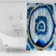thumbnail image 2 of Abstract Marble Art Shower Curtain Set ，Waterproof Fabric Shower Curtains Manau Blue White Decoration Shower Curtains for Bathroom,Bathroom Decor 60"x72", 2 of 6