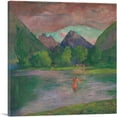 thumbnail image 1 of ARTCANVAS Afterglow Tautira River Tahiti Fisherman Spearing Fish 1895 Canvas Art Print by John La Farge - Size: 36" x 36" (1.50" Deep), 1 of 9