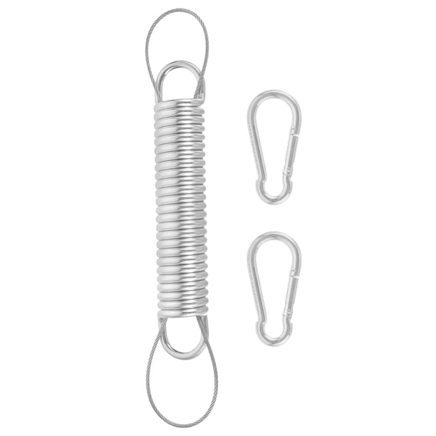 BRIGHTFUFU 1 juego de hamacas kit de primavera hamaca colgando colgante swing swing fijación de resorte de resorte de resorte de metal kit de resorte