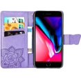 thumbnail image 3 of Funda de cuero PU YONGSHENG para iPhone 8 Plus/7 Plus Mandala Butterfly Rose Vine Flip Folio Wallet, 3 of 5