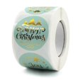 thumbnail image 3 of Rollo de 500 pegatinas navideñas, 4 diseños, para sobres decorativos de Navidad, tarjetas, cajas de regalo, 3 of 5